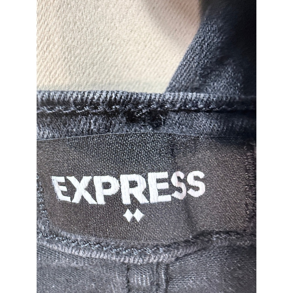 Express Womens Jeans 10R Black Skinny Mid Rise Stretch Denim 027200312 - Picture 11 of 13